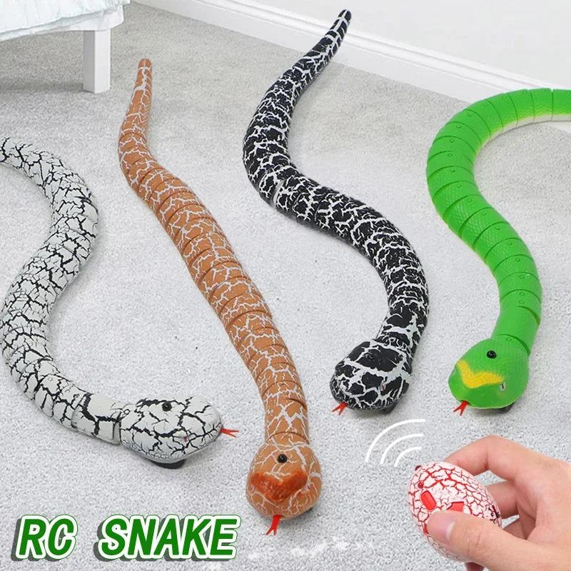 RC Snake Toys for Kids Novelty Gag Adult Halloween Pranks Girl Child Funny Gift Remote Control Animal Spider Electric Toy Robots