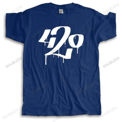 420 Weed Pot Mary Jane Joint Bong Blunt Shirt T shirt  Cotton Brand Clothing Tops Tees Simple