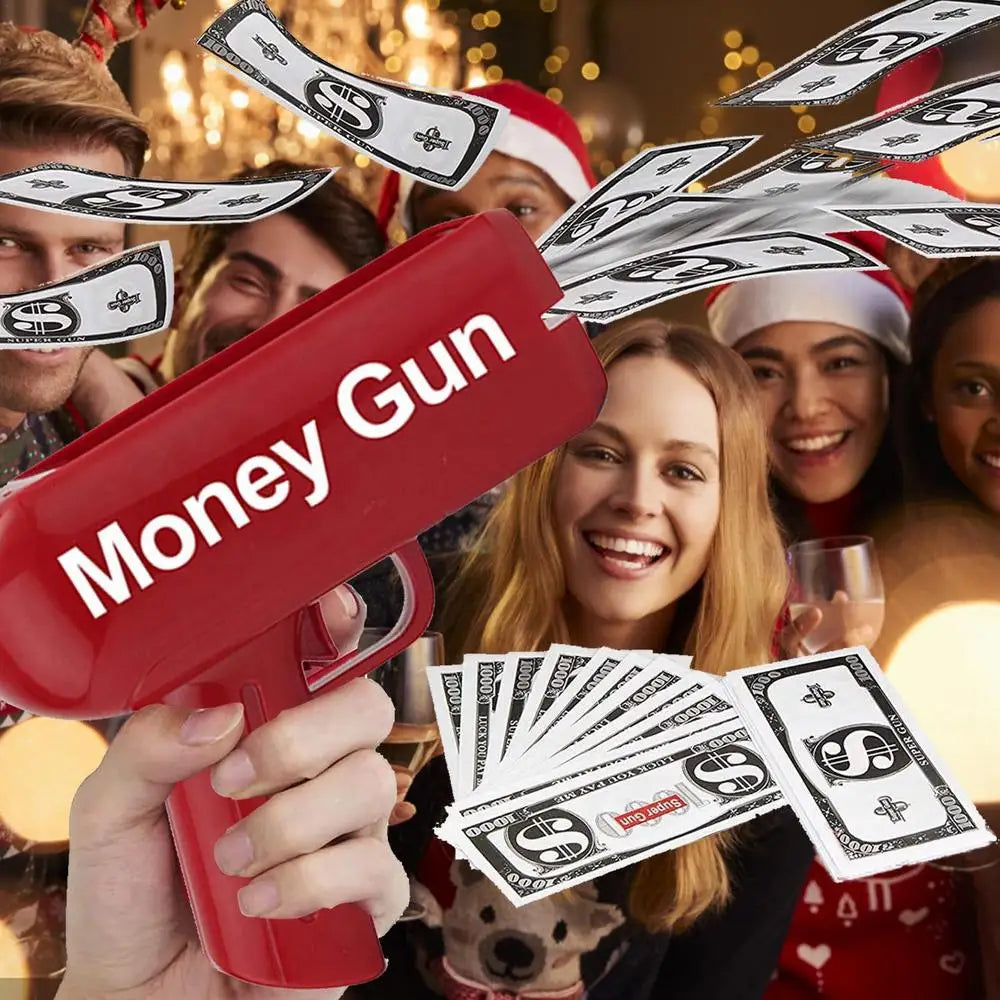 Shooter Money Guns Toy Party Banknote Shooter Pistols Paper Money Shooter Throwing Machine Funny Game Fashion Gift Party Toys