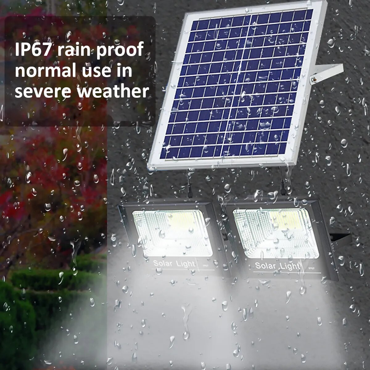 Solar LED Light Super Bright Spotlight IP67 Waterproof, floodlight