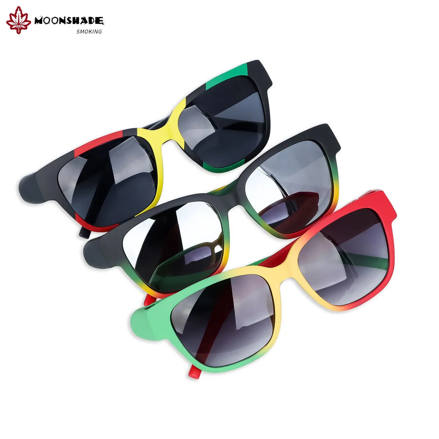 MOONSHADE Sunglasses Hidden Horn Tube Storage Removable Rolling Paper Glasses Holder Cigarette