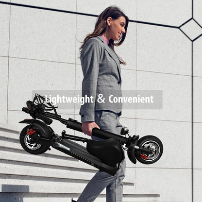 HVD-3 Adults Electric Scooters 800W 48V15A Foldable Electric Kick Scoot With Seat Max Speed 45-50KM/H USA/EU/UK Warehouse