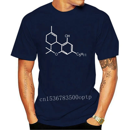 Man Clothing New Branded Tee Shirt Online  THC Chemical Equationplant Smoke 420 Grass Pot T Shirt Mens Hop Design Your Own