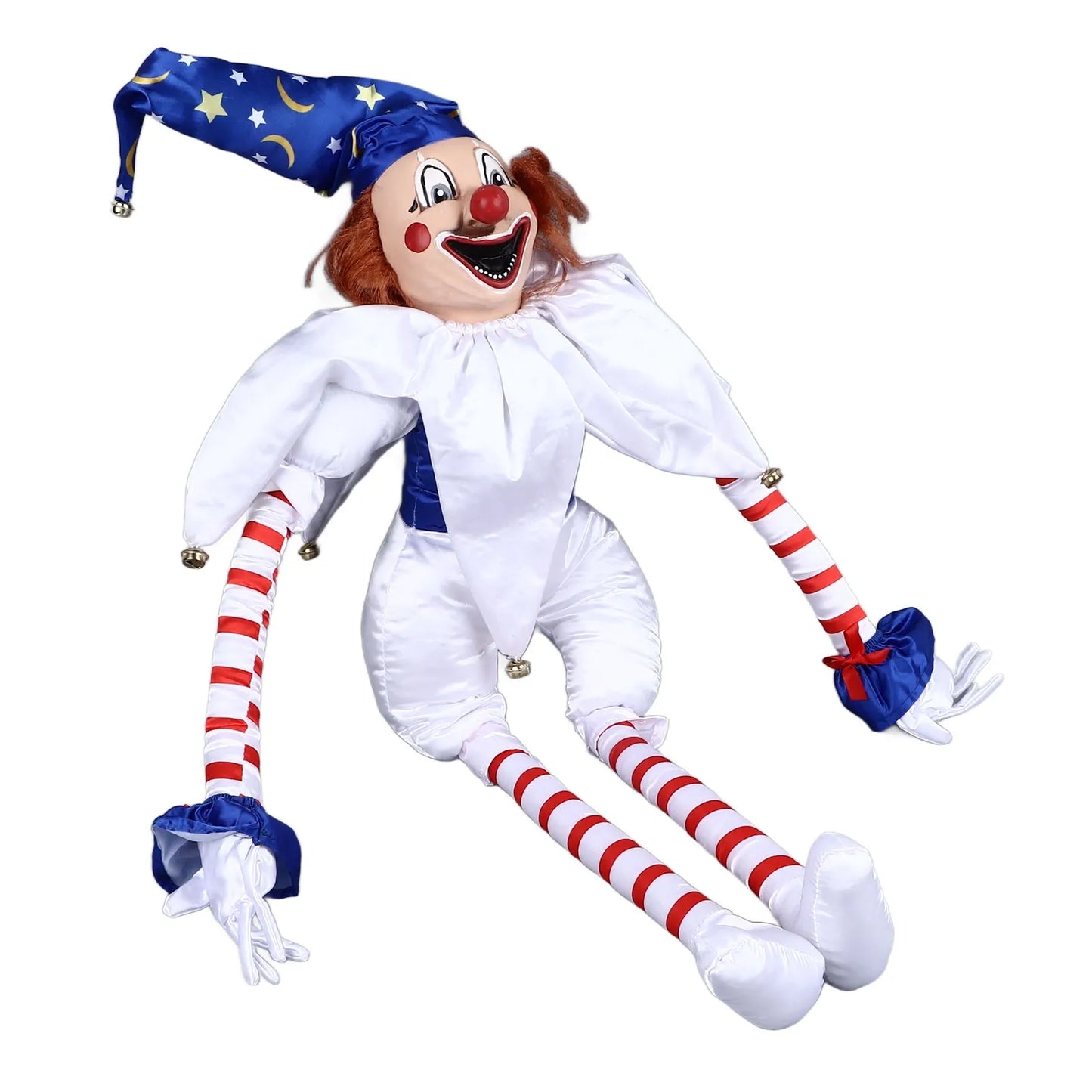 Clown Doll Decoration Halloween Clown Doll Eerie Clown Doll Decoration Hanging Scary Clown Ornament for Horror Themed Activities