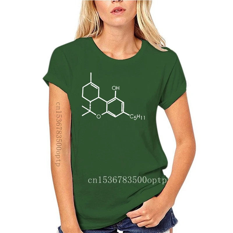 Man Clothing New Branded Tee Shirt Online  THC Chemical Equationplant Smoke 420 Grass Pot T Shirt Mens Hop Design Your Own