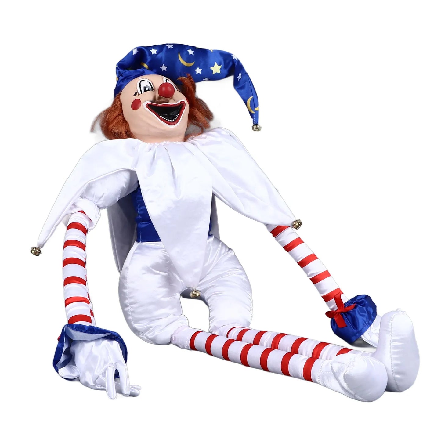 Clown Doll Decoration Halloween Clown Doll Eerie Clown Doll Decoration Hanging Scary Clown Ornament for Horror Themed Activities